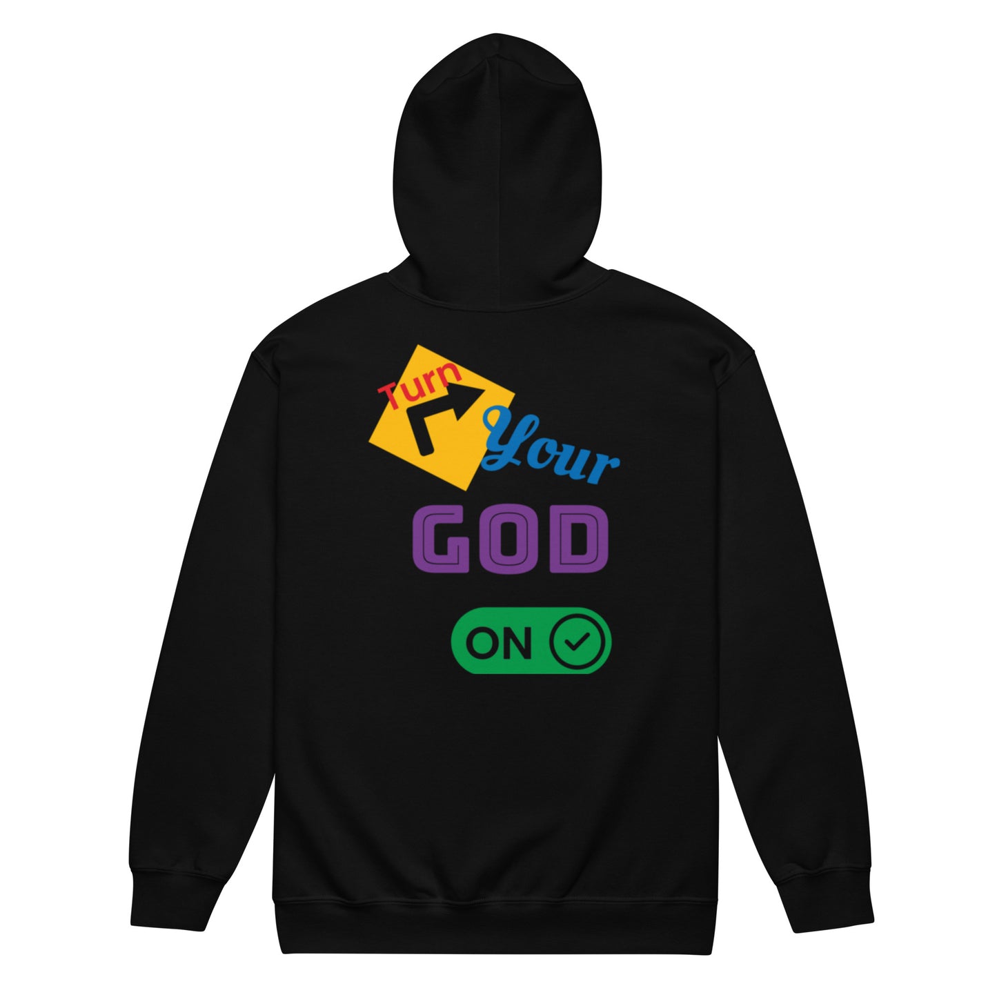 Turnyourgodon zip hoodieunisex