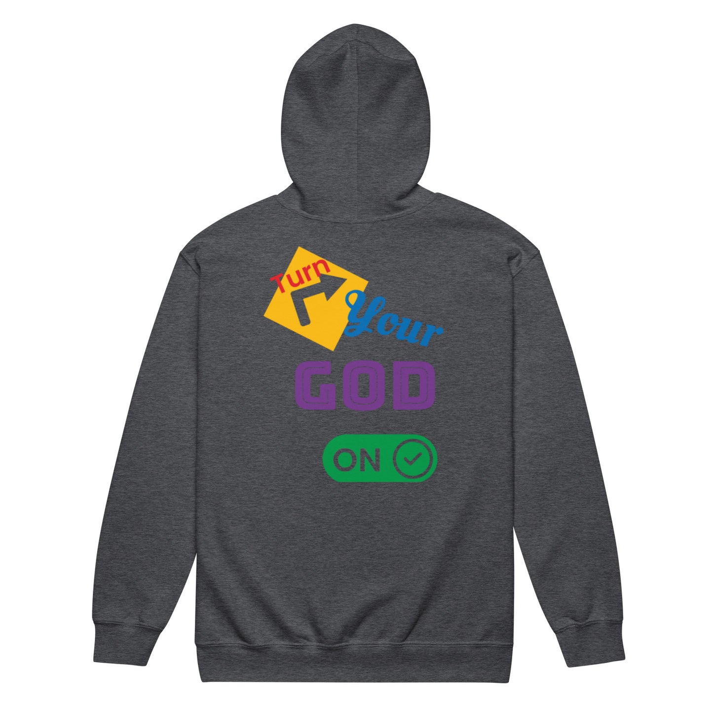 Turnyourgodon zip hoodieunisex