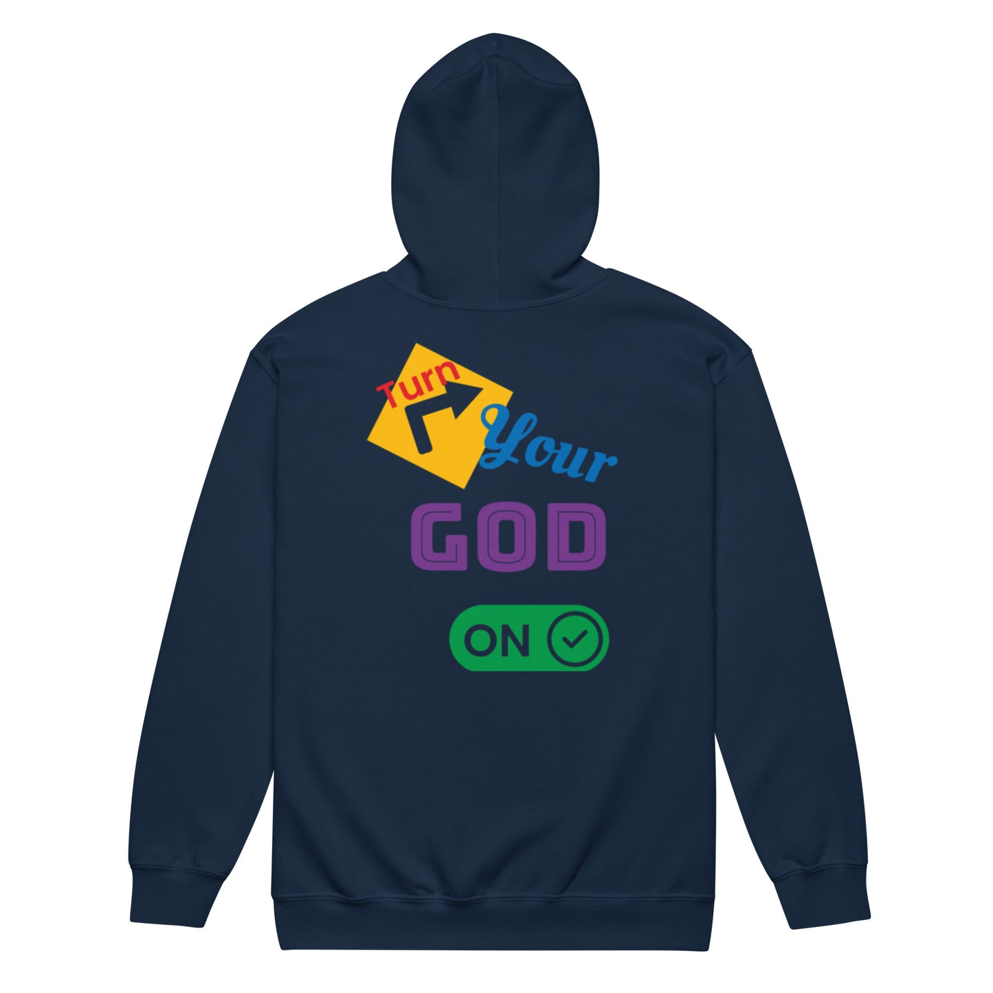 Turnyourgodon zip hoodieunisex