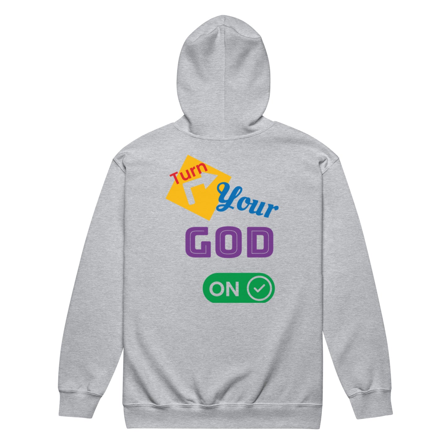 Turnyourgodon zip hoodieunisex