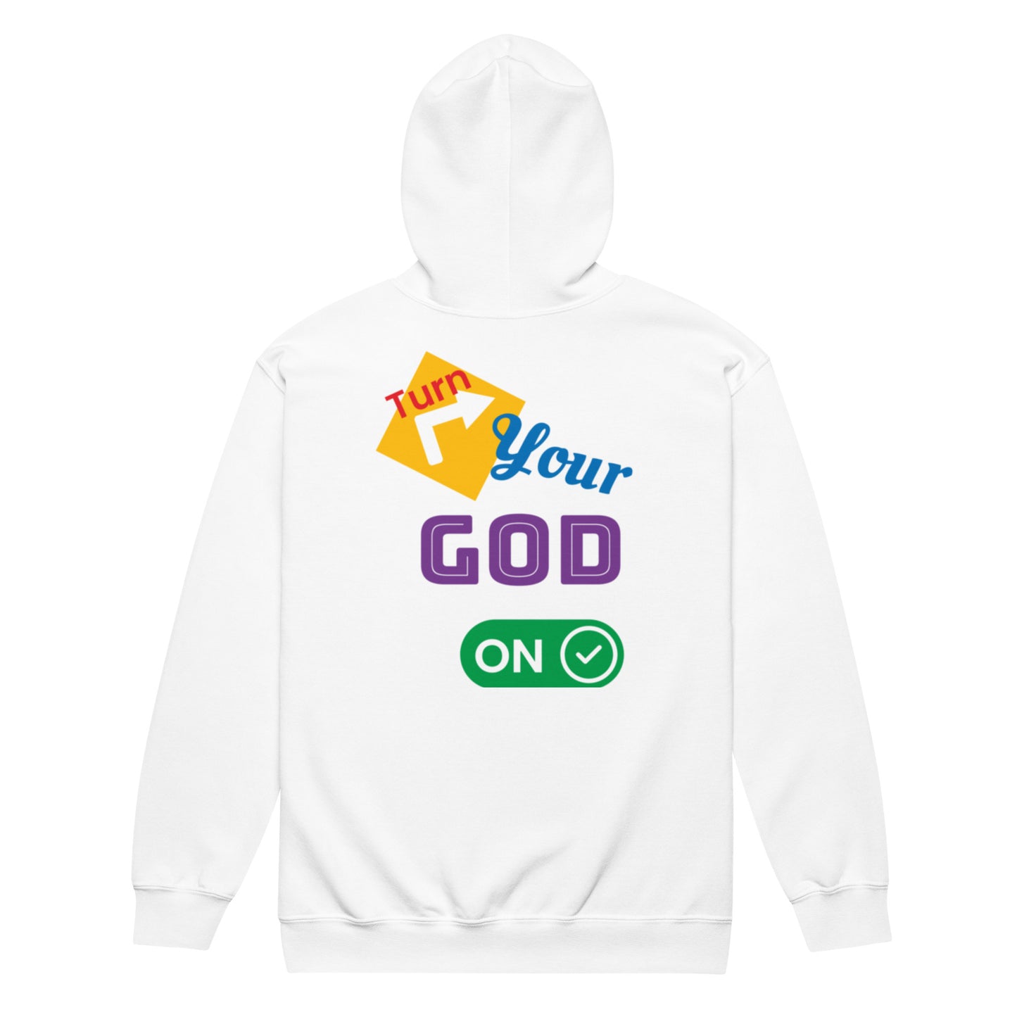 Turnyourgodon zip hoodieunisex