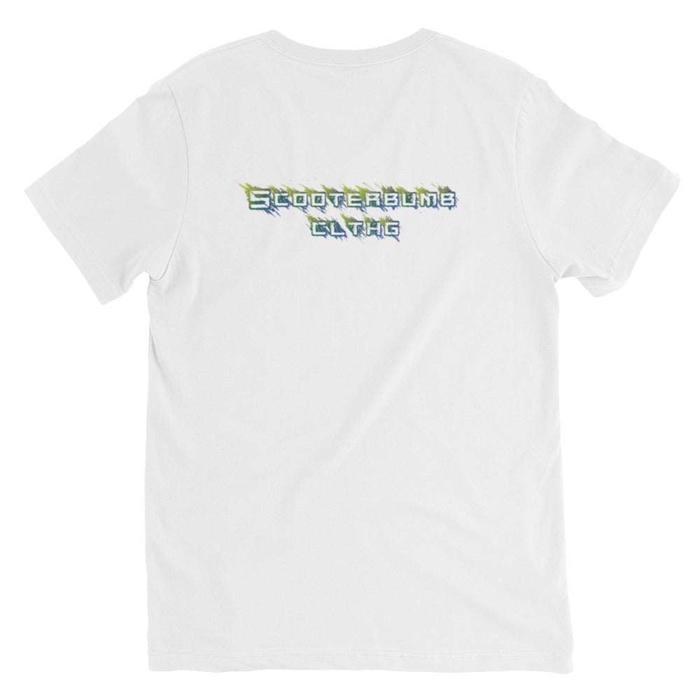 Come Through Womens Unisex Short Sleeve V-Neck T-Shirt