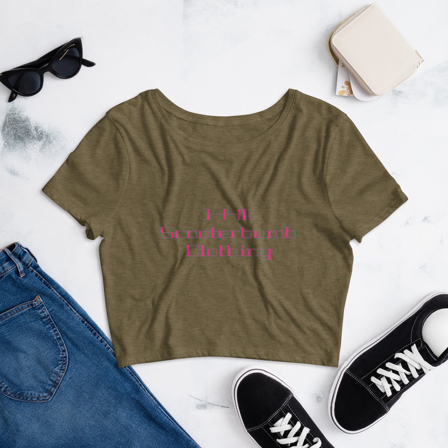 144k High vibe Women’s Crop Tee