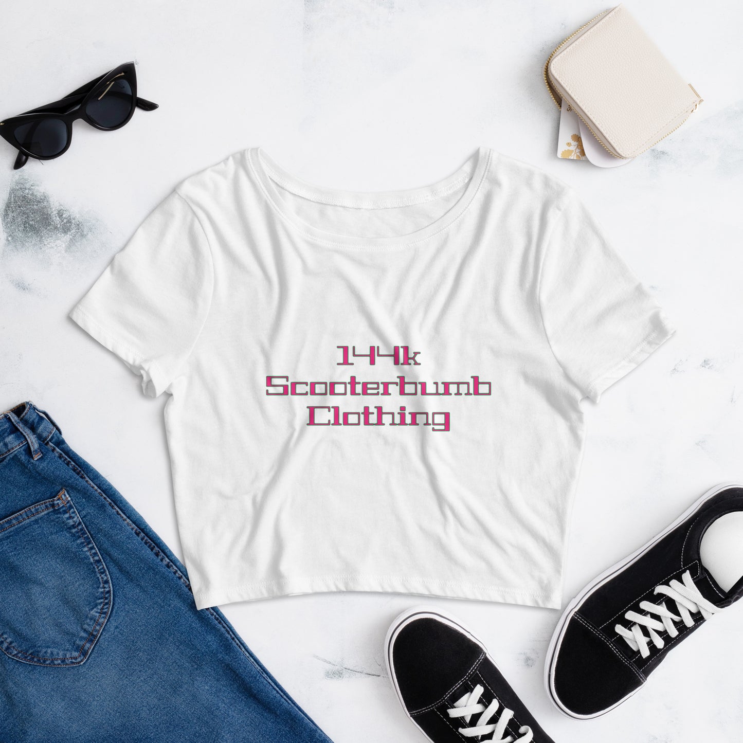 144k High vibe Women’s Crop Tee