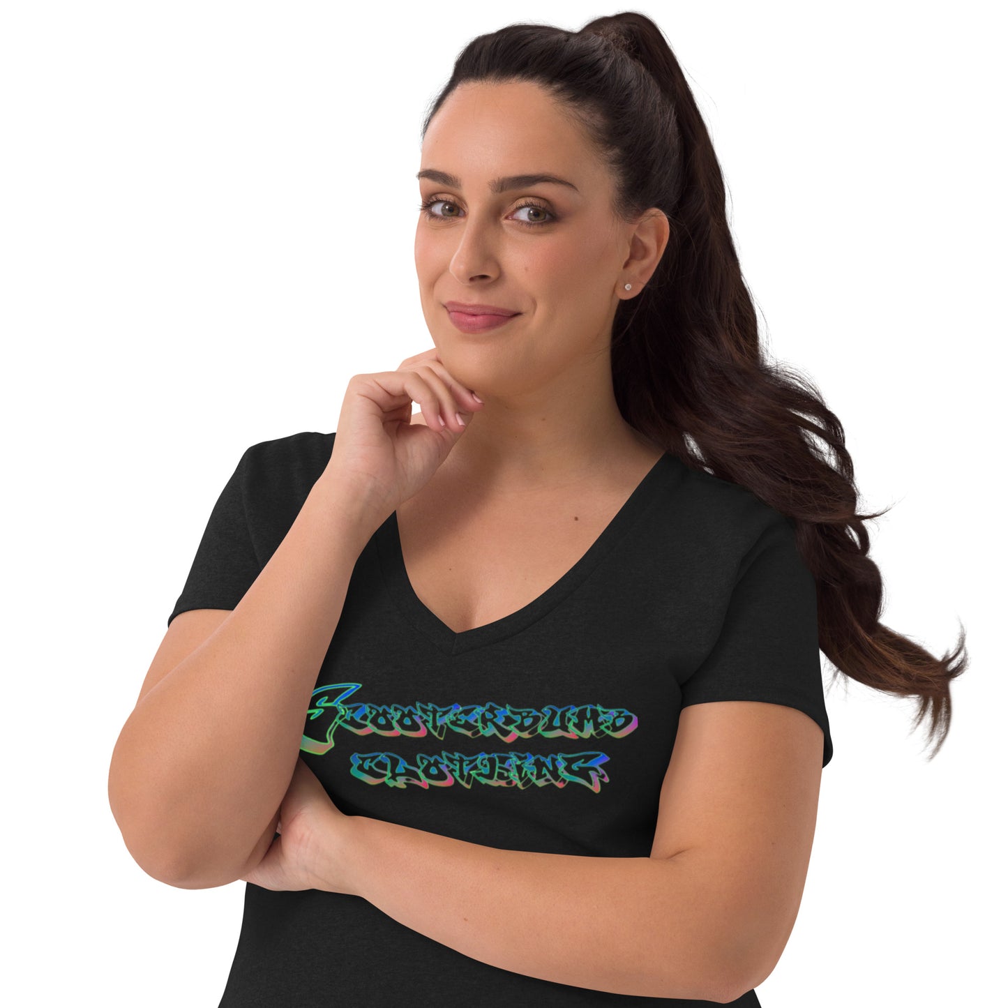 Scooterbumb Signature Women’s recycled v-neck t-shirt