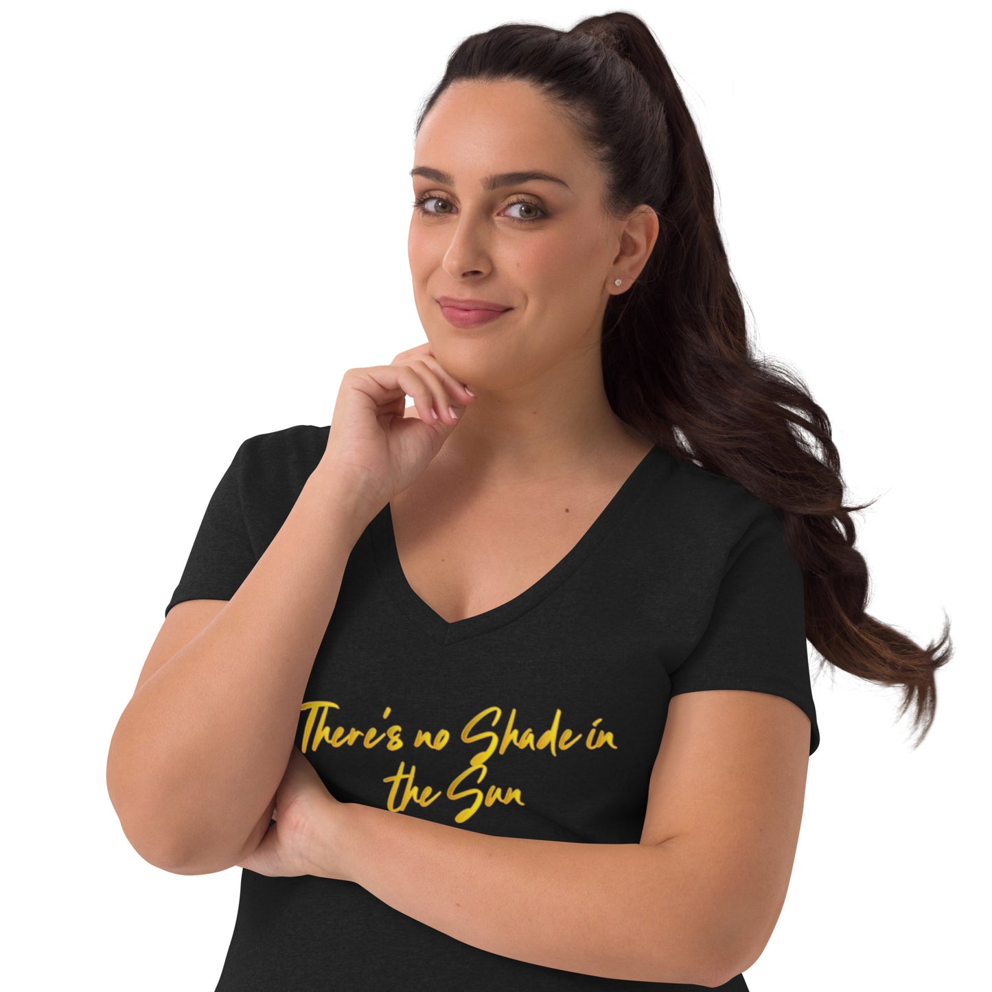 No shade Women’s recycled v-neck t-shirt