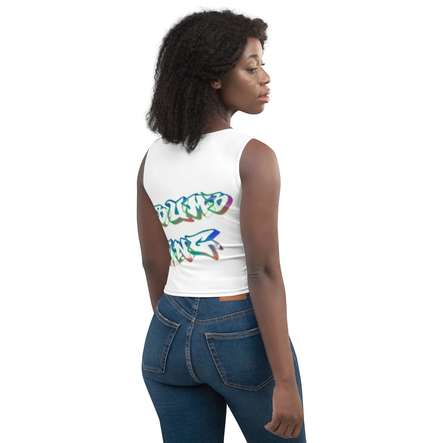 scooterbumb print Crop Top