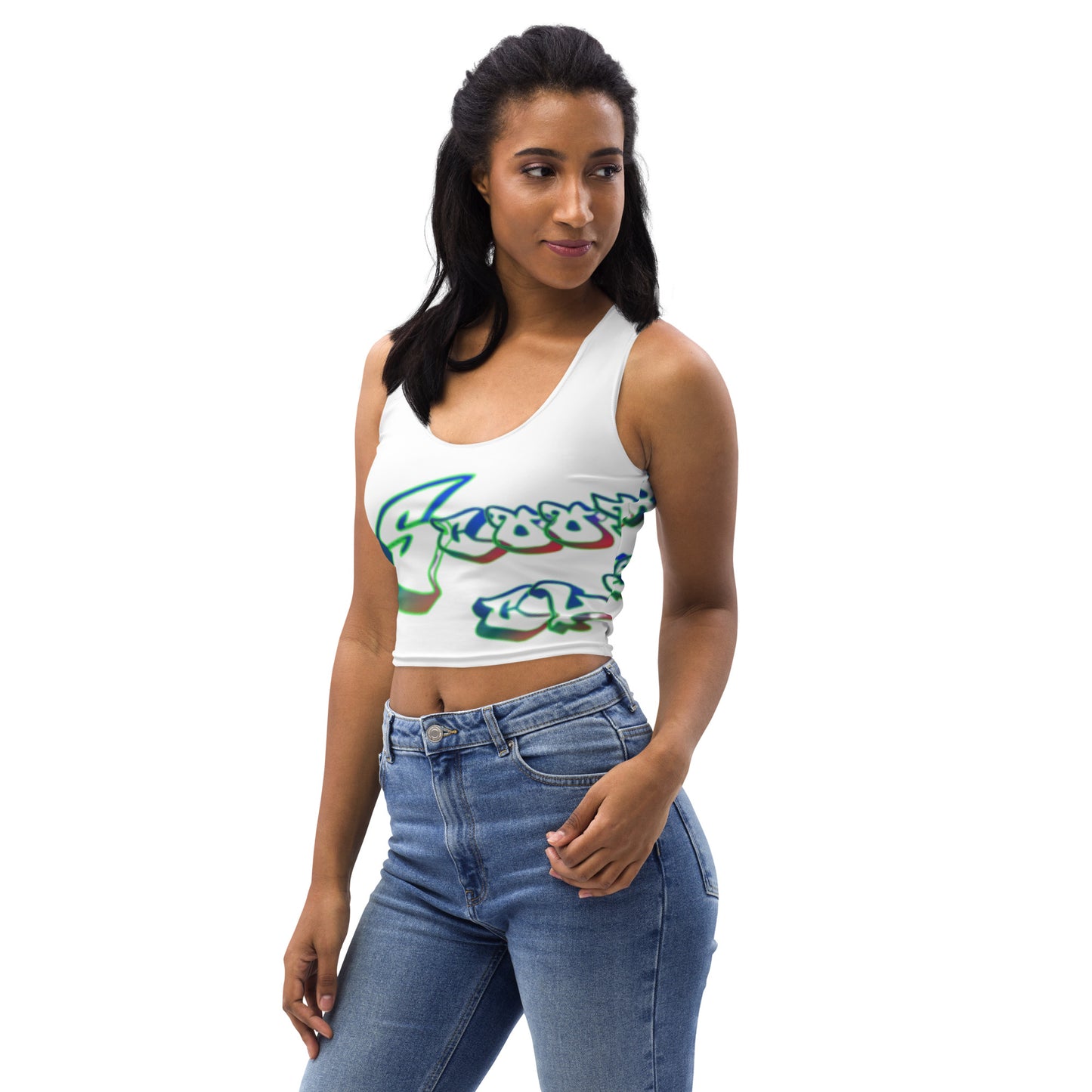 scooterbumb print Crop Top