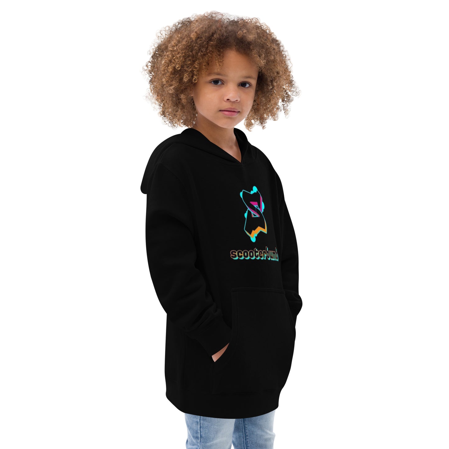 Scooterbumb Logo Kids fleece hoodie