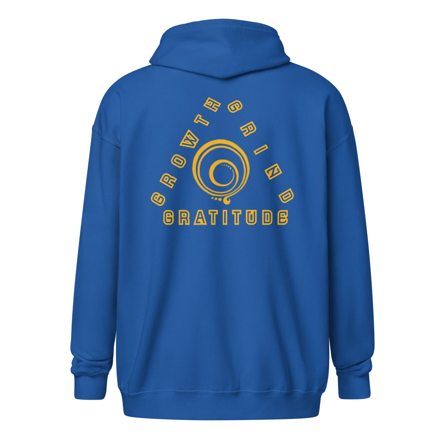 Gratitude grind growth Unisex zip hoodie