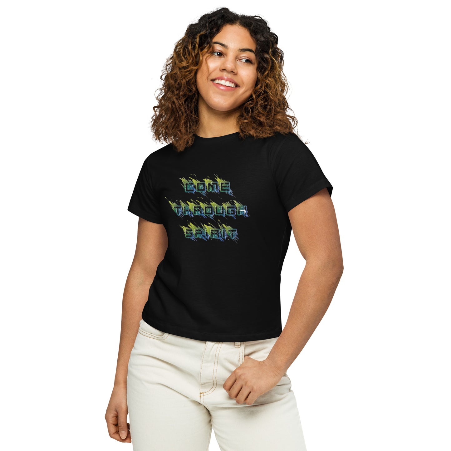 Come through Spirit Women’s high-waisted t-shirt