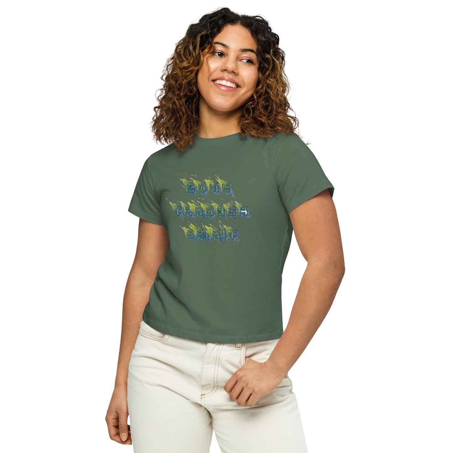 Come through Spirit Women’s high-waisted t-shirt