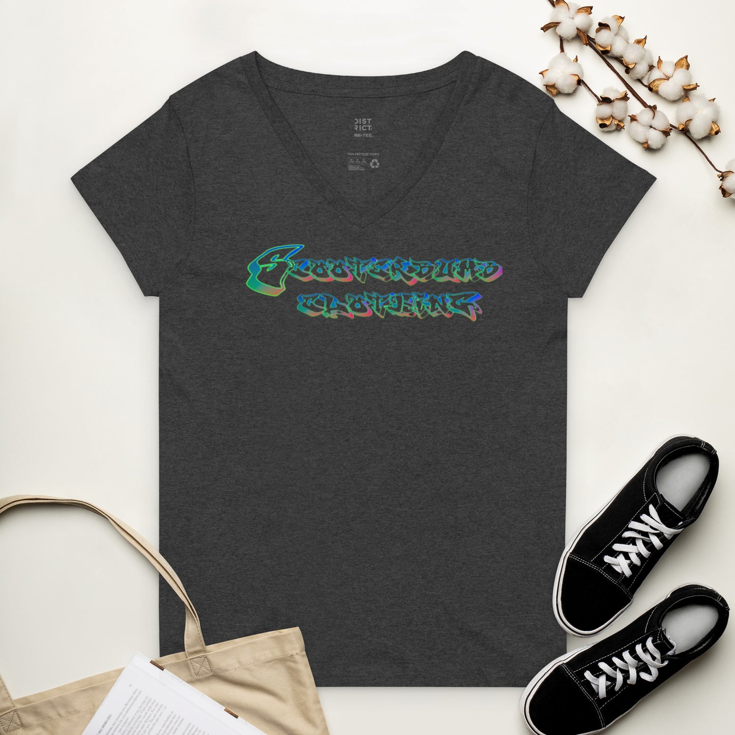 Scooterbumb Signature Women’s recycled v-neck t-shirt