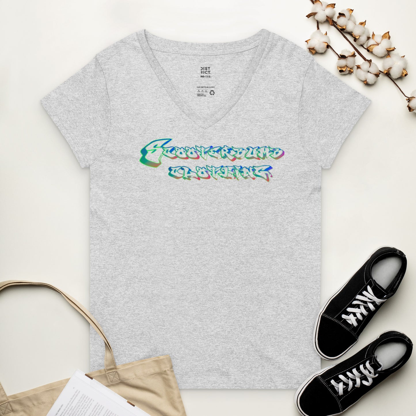 Scooterbumb Signature Women’s recycled v-neck t-shirt